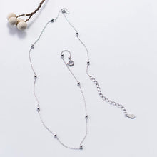 이미지를 갤러리 뷰어에 로드 , S925/서지컬 스틸 3mm 비드 목걸이 1.5mm 14/15/16인치 확장 스프링 링 포함
