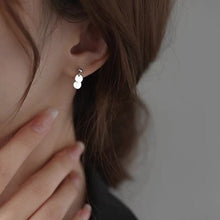 이미지를 갤러리 뷰어에 로드 , 스테인레스 스틸 6mm 미니 소형 더블 서클 참 귀걸이
