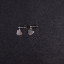 Load image into Gallery viewer, Minimalist 10mm Surgical Steel Heart Stud Earrings Hypoallergenic
