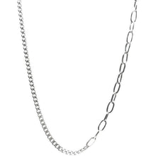 Load image into Gallery viewer, Paper Clip Curb Chain Necklace 16-18 inches Solid Steel Lobster Claw
