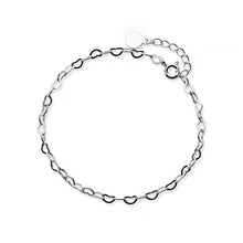 Load image into Gallery viewer, Stainless Steel Ankle Heart Chain 3.5mm Bracelet 8/9/10/11 inches with Extender
