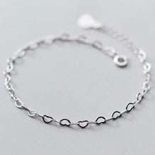 Load image into Gallery viewer, Stainless Steel Ankle Heart Chain 3.5mm Bracelet 8/9/10/11 inches with Extender
