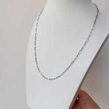 이미지를 갤러리 뷰어에 로드 , 스테인레스 스틸 4x2mm 클립 체인 목걸이 16인치, 2인치 연장 랍스터 클로 포함
