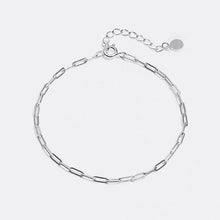 Load image into Gallery viewer, Minimalist Paperclip Chain Stainless Steel 4x2mm Dainty Small Bracelet 6/7/8 inches
