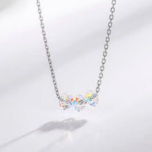 Load image into Gallery viewer, S925 3mm Tiny Glass Crystal Clear AB Necklace 16-18 inches
