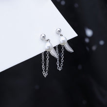 Load image into Gallery viewer, Surgical Steel 3mm Tiny Crystal Glass Pearls Earrings 3.5-4cm
