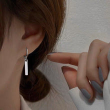 Load image into Gallery viewer, Minimalist 2cm Solid Surgical Stainless Steel Bar Hoop Earrings Hypoallergenic Jewelry
