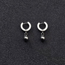 Load image into Gallery viewer, Surgical Stainless Steel 6mm Solid Beads Hoop Earrings Minimalist
