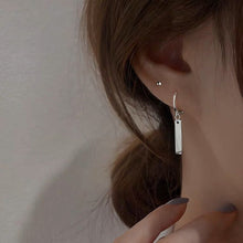 Load image into Gallery viewer, Minimalist 2cm Solid Surgical Stainless Steel Bar Hoop Earrings Hypoallergenic Jewelry
