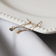 이미지를 갤러리 뷰어에 로드 , 미니멀리스트 18K 골드 도금 스터드 체인 2.5-2.8cm
