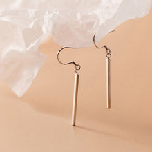 Load image into Gallery viewer, Minimalist Hypoallergenic Surgical Steel 3cm Hook Bar Earrings Dangle
