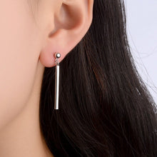 Load image into Gallery viewer, Minimalist Hypoallergenic Surgical Steel 3cm Hook Bar Earrings Dangle
