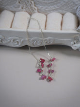 이미지를 갤러리 뷰어에 로드 , 한국 스타일 우아한 4mm 전기석 칩 핑크 스레더 체인 스틸 귀걸이 10cm
