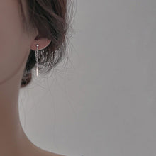 Load image into Gallery viewer, Korean Fashion Stainless Steel 1.5cm Rectangle Bar Earrings
