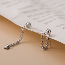 Load image into Gallery viewer, Surgical Stainless Steel Rolo 3x3mm Short Chain Stud Punk Trend Unisex Earrings 2-2.5cm
