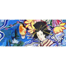 이미지를 갤러리 뷰어에 로드 , 디지털 파일 일본 판화와 모네의 수련 21X8.5인치 JPG
